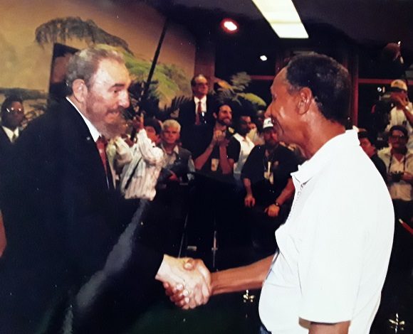 Junto a Máximo García. Foto: Cortesía de Máximo García. Junto a Máximo García. Foto: Cortesía de Máximo García.