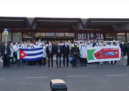 Cuban doctors arrive in Italy to join the battle against Covid-19. Photo: RT Cuban doctors arrive in Italy to join the battle against Covid-19. Photo: RT