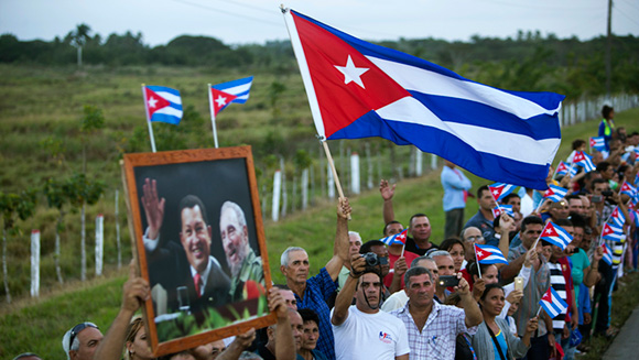 Homenaje póstumo del pueblo cubano a Fidel.
