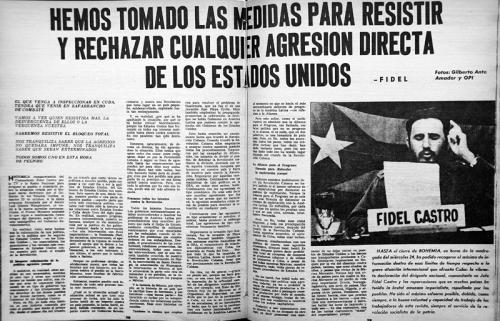 El actuar combativo y los pronunciamientos del Comandante en Jefe fueron decisivos en aquellos días de alarma.