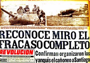 Primera plana del número especial de la victoria de Playa Girón con las fotos de Tirso explicadas en el texto.