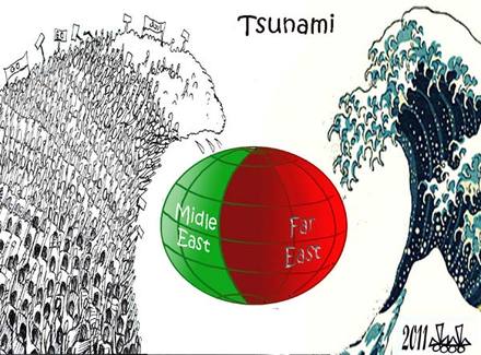 Caricatura de Hassan Bleibel Al-Mustakbal