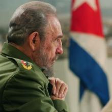 Fidel Castro en el programa televisivo Mesa Redonda