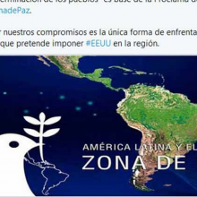 Cuba afirma necesidad de mantener a América Latina como zona de paz