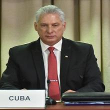 Presidente de Cuba, Miguel Díaz-Canel. Foto: Estudios Revolución