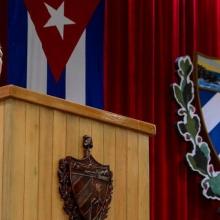Con la presencia del presidente Miguel Díaz-Canel Bermúdez, los diputados se reúnen de manera semipresencial, en el Palacio de las Convenciones de La Habana. Foto: Estudios Revolución