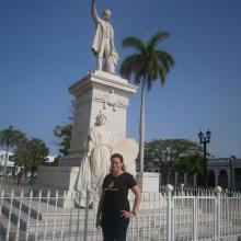 Un trabajo  sobre la recepción Martiana presentó la estudiante de tercer año de Relaciones Internacionales, de La Habana. Foto: Mireya Ojeda