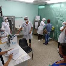 Mehr als 1.115.000 Menschen sind in Kuba mit mindestens der ersten Dosis der Impfstoffkandidaten geimpft worden. Foto: Aus dem Internet entnommen