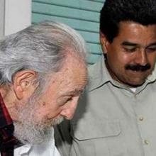 El presidente de Venezuela, Nicolás Maduro, durante un encuentro con Fidel Castro en La Habana. Foto: Archivo.