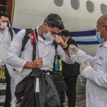 Las brigadas médicas cubanas han estado presentes en más de 50 países para el combate a la pandemia Foto: Dunia Álvarez Palacios