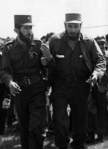 Fidel y Dermidio Escalona, jefe del Frente de Pinar del Río
