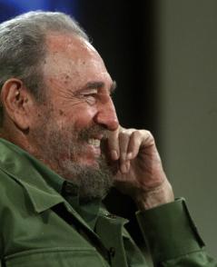 Fidel Castro en la Mesa Redonda de Cuba