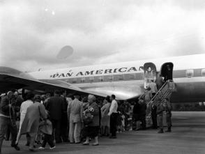 The first departure of Cuban children to Miami on a Pan American flight from Varadero. Photo: Archive The first departure of Cuban children to Miami on a Pan American flight from Varadero. Photo: Archive