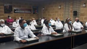 Desde Ciego de Ávila, también participaron profesionales de la salud que han cumplido misiones internacionalistas como parte de esta brigada médica de vanguardia. Foto: Minsap.