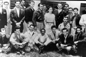 Fidel Castro y un grupo de revolucionarios en el exilio en México. Foto: Archivo