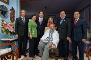 Presidente de la República Socialista de Vietnam, Tran Dai Quang y Fidel Castro