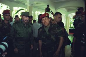 Fidel Castro y Hugo Chávez en Venezuela, 2000