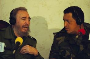 Fidel Castro y Hugo Chávez en Venezuela, 2000