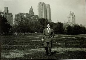 Fidel Castro durante un paseo por el Parque Central de Nueva York