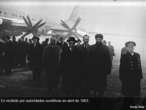 Fidel Castro en la Flota del Norte Múrmansk