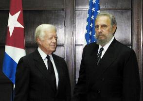 Fidel Castro y James Carter, 12 de mayo de 2002