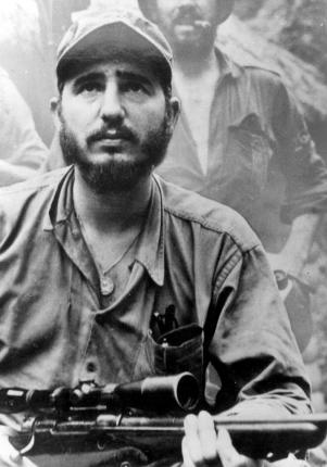 Im Gebirge Sierra Maestra: Dieses Foto wurde am 17. Februar 1957 in der US-amerikanischen Zeitung „New York Times“ veröffentlicht; wo ein Interview Fidels von dem Journalisten Herbert Matthews erschien.
